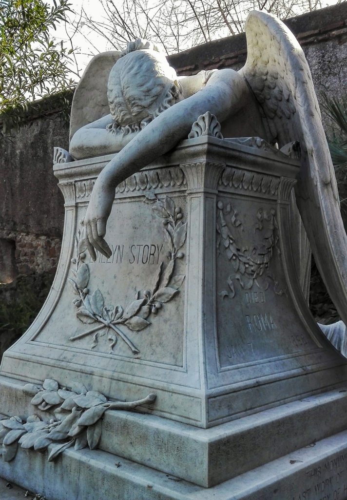 angelo del dolore sulla tomba di william Story
